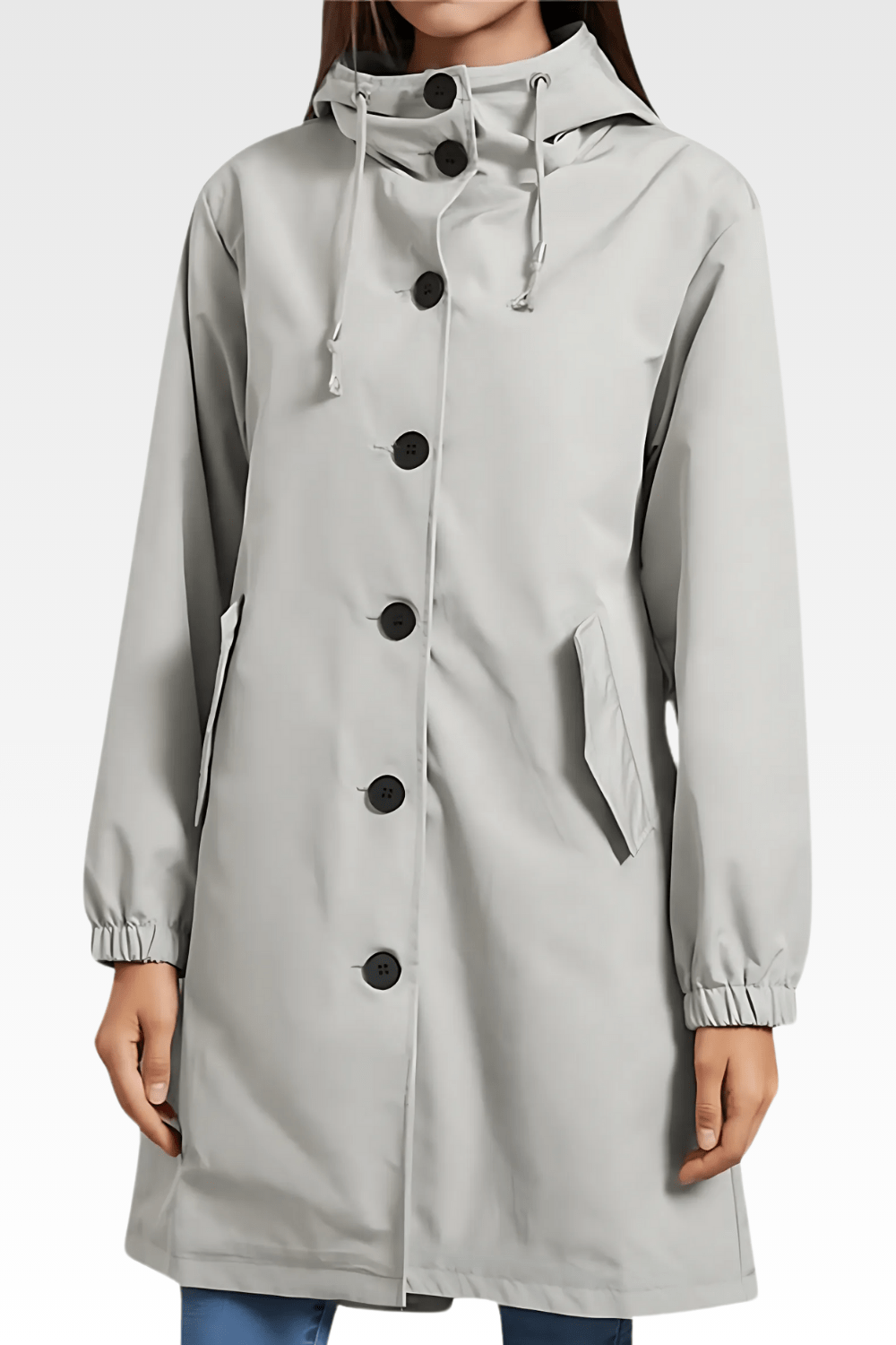 Hooded Rain Coat | Water-Resistant | Oversized Windbreaker