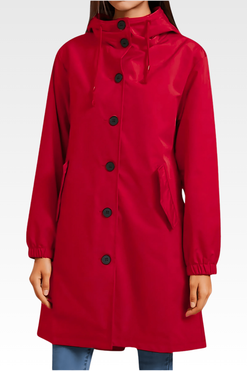 Hooded Rain Coat | Water-Resistant | Oversized Windbreaker