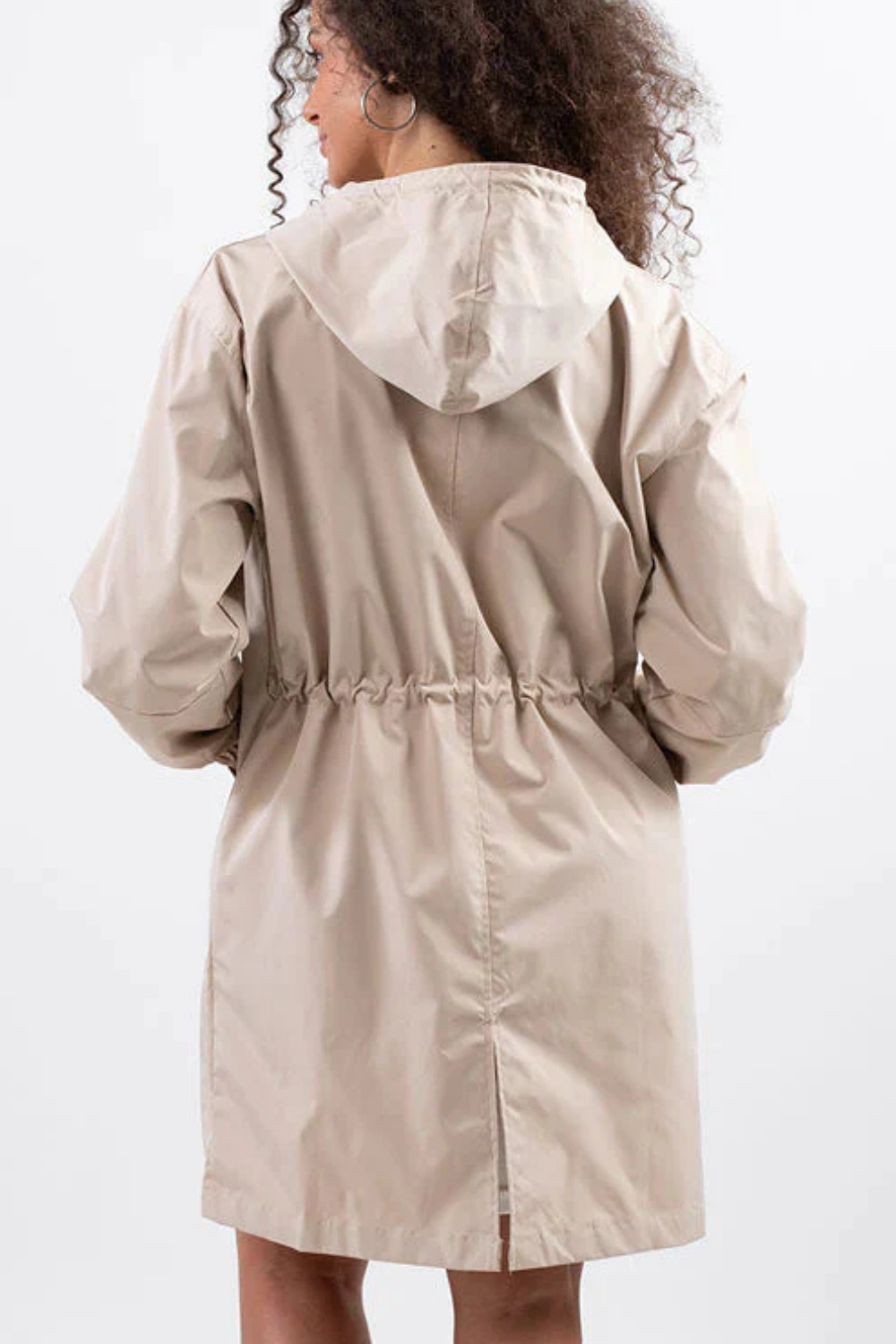 Hooded Rain Coat | Water-Resistant | Oversized Windbreaker