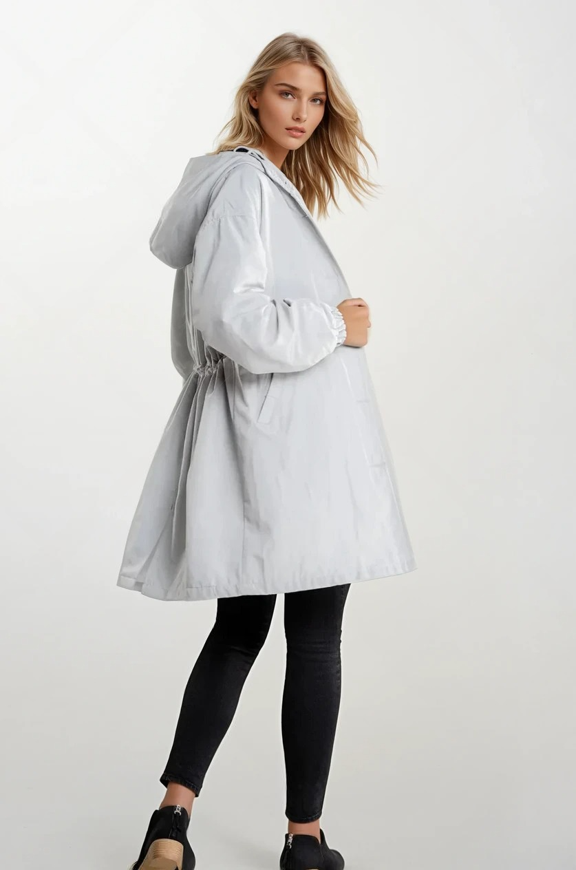 Hooded Rain Coat | Water-Resistant | Oversized Windbreaker