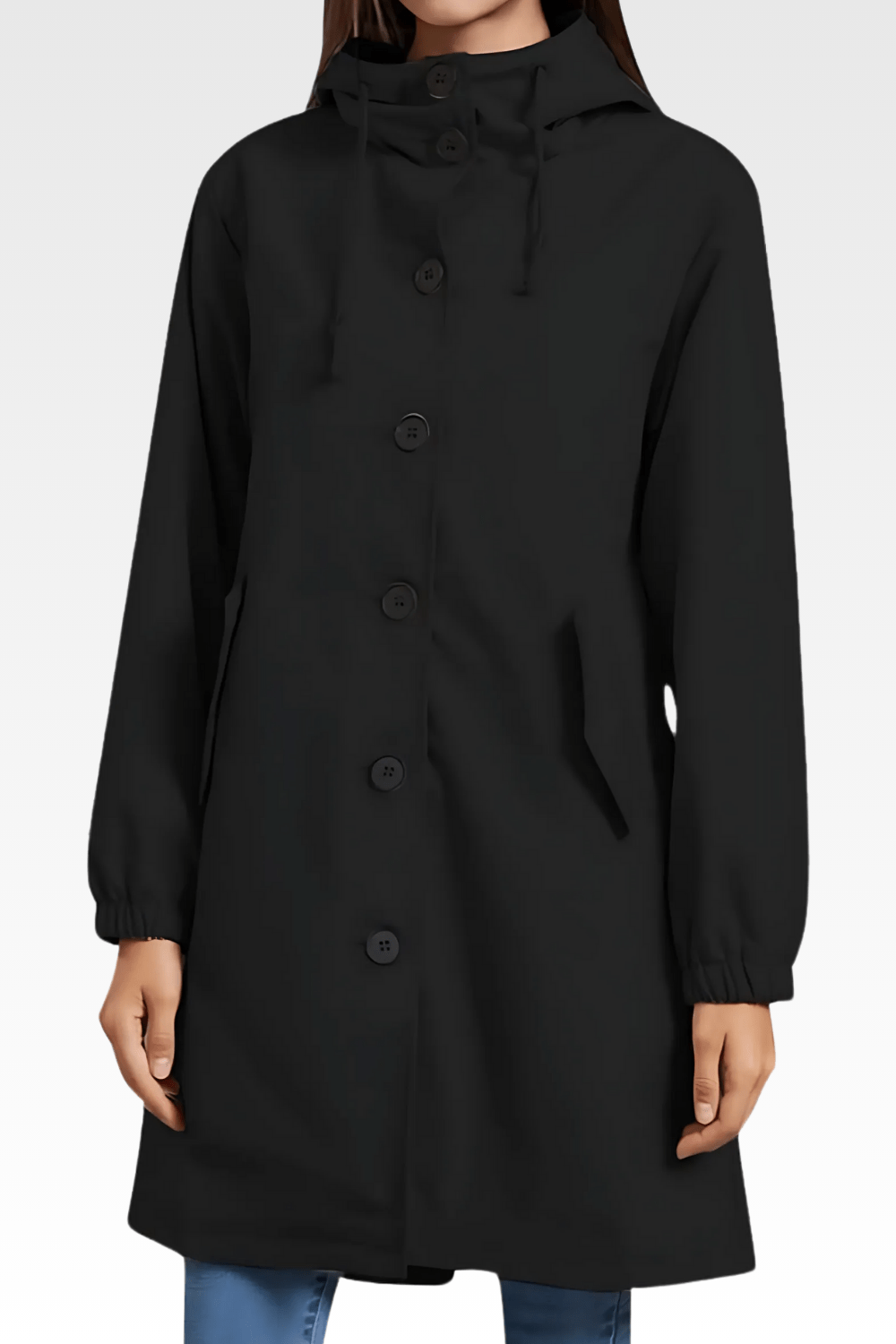 Hooded Rain Coat | Water-Resistant | Oversized Windbreaker