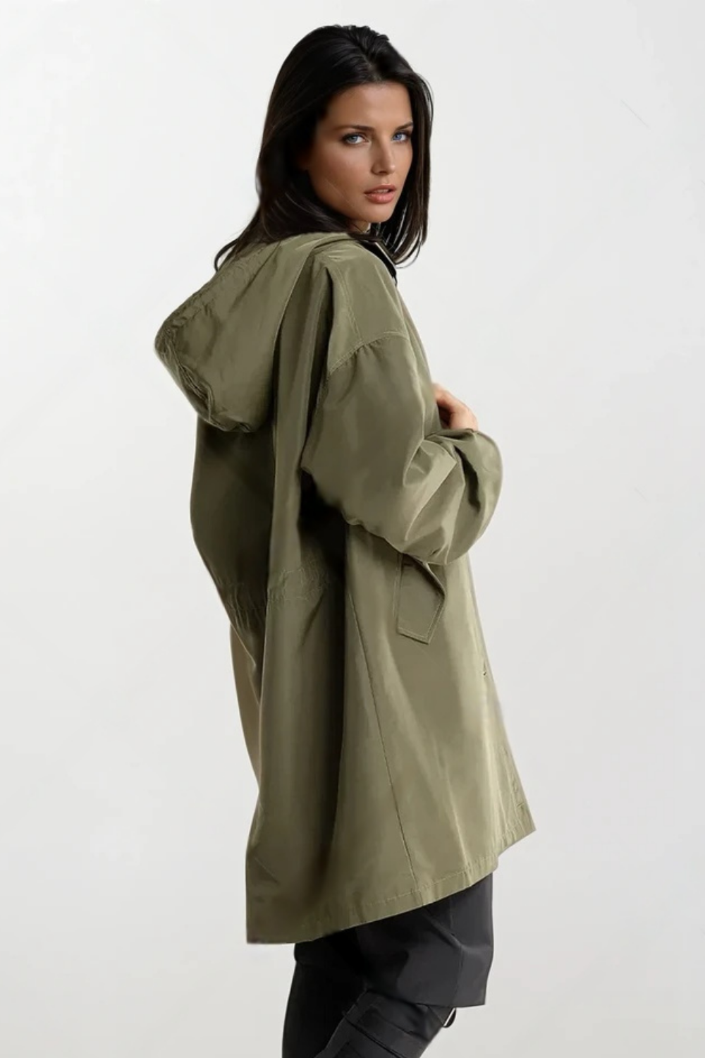 Regnjacka med Huva | Vattenavvisande | Oversized Vindjacka